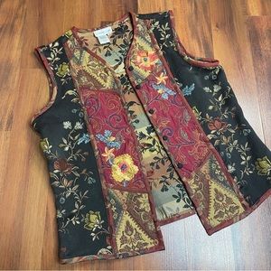 90's Coldwater Creek Tapestry Vest | Size: M
